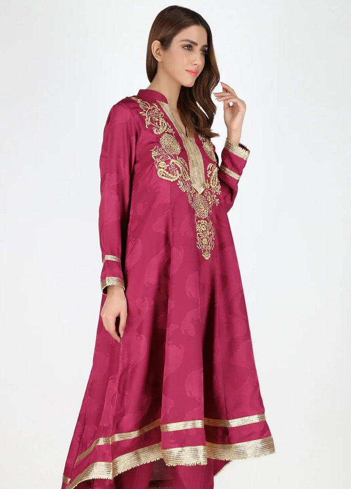 Jooray Kapray Pret Semi Formal Lawn 2 Piece Suit JK23SF Pink Sapphire