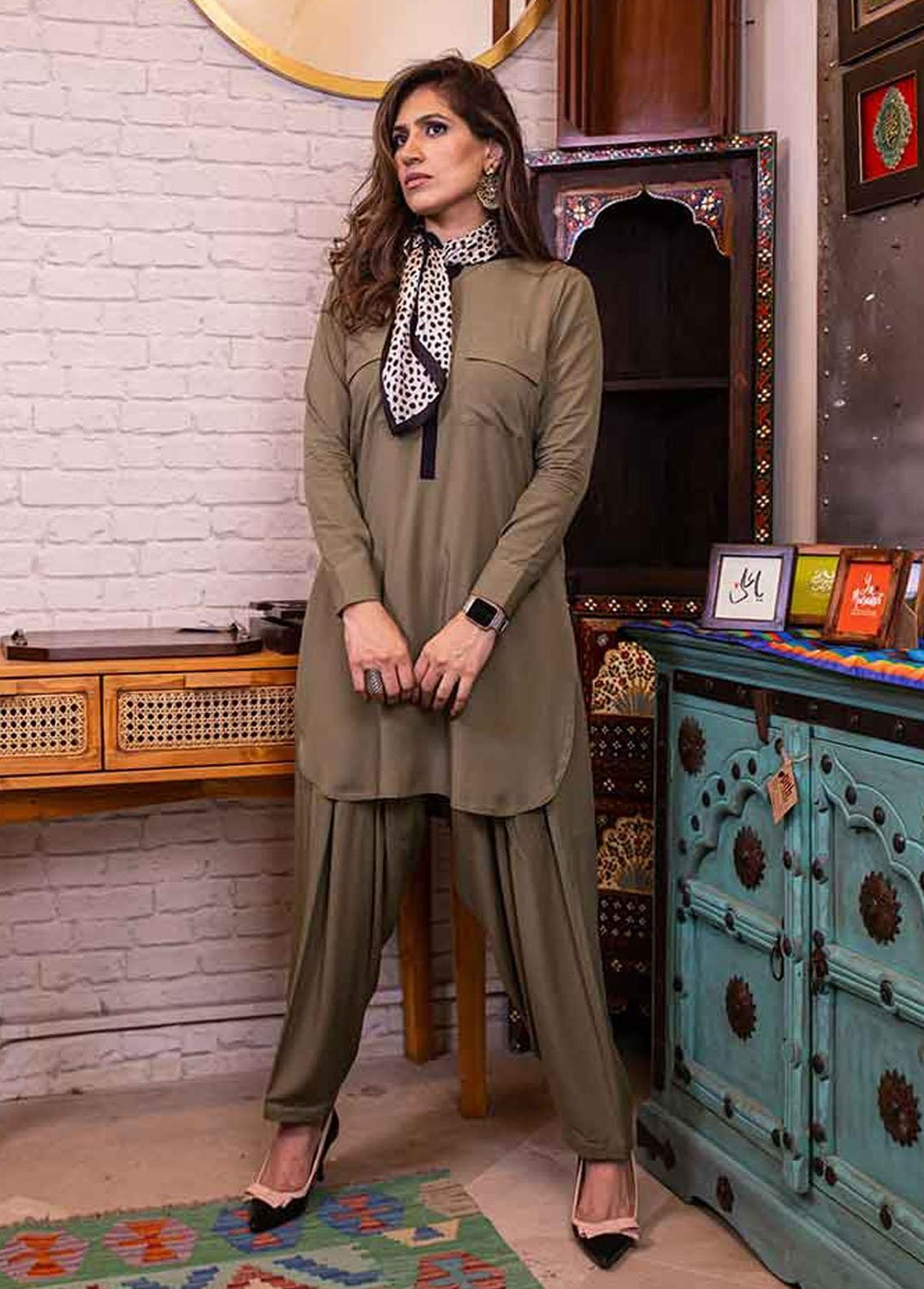 Jooray Kapray Pret Semi Formal Linen 2 Piece Suit JK23SF Stone