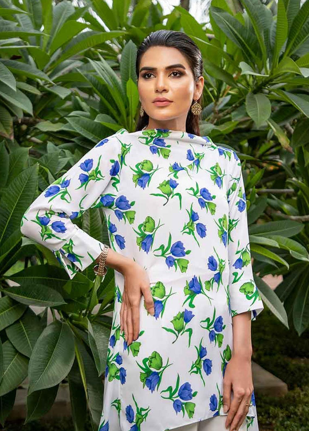 Jooray Kapray Pret Semi Formal Crepe One piece JK23SF Tail Shape Shirt