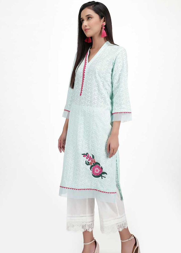 Jooray Kapray Pret Semi Formal Cotton One piece JK23SF Turquoise Daisy