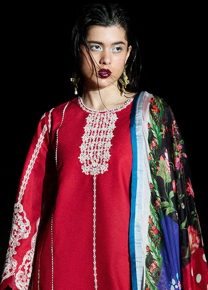 Jugnu by Hussain Rehar Embroidered Lawn Suits Unstitched 3 Piece HRR25JSS Ahiti - Summer Collection