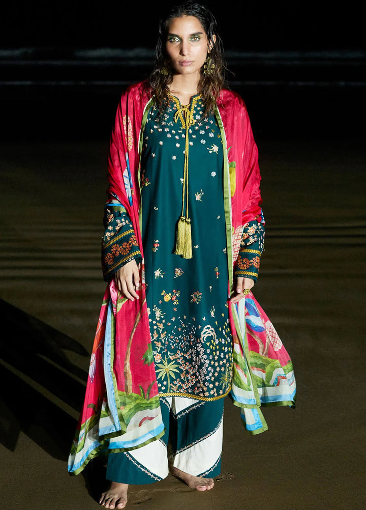 Jugnu by Hussain Rehar Embroidered Lawn Suits Unstitched 3 Piece HRR25JSS Anara - Summer Collection