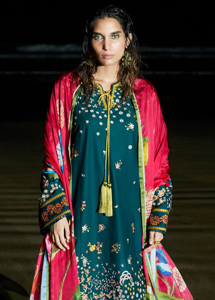 Jugnu by Hussain Rehar Embroidered Lawn Suits Unstitched 3 Piece HRR25JSS Anara - Summer Collection