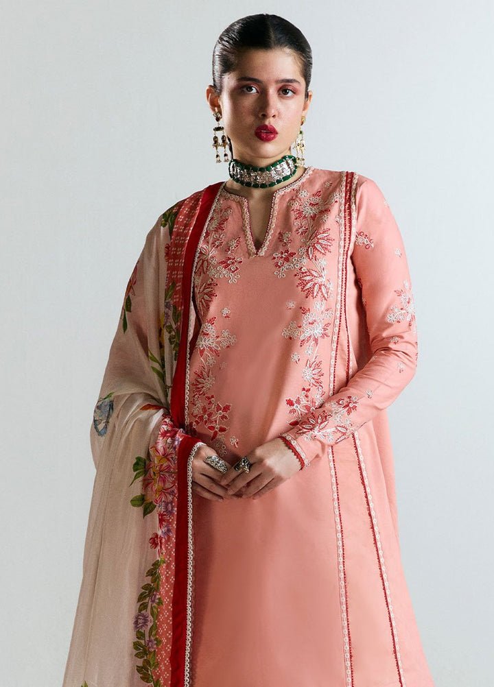 Jugnu by Hussain Rehar Embroidered Lawn Suits Unstitched 3 Piece HRR25JSS Bahar - Summer Collection