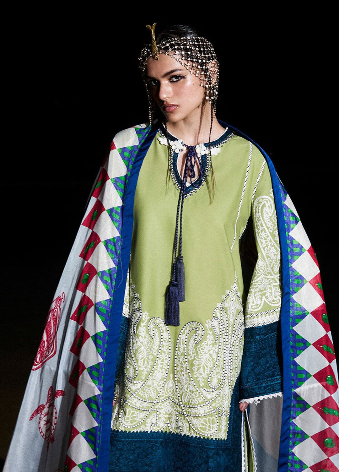 Jugnu by Hussain Rehar Embroidered Lawn Suits Unstitched 3 Piece HRR25JSS Bia - Summer Collection