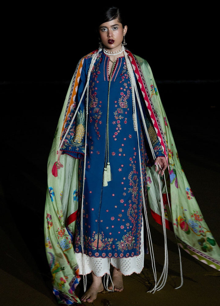 Jugnu by Hussain Rehar Embroidered Lawn Suits Unstitched 3 Piece HRR25JSS Darya - Summer Collection