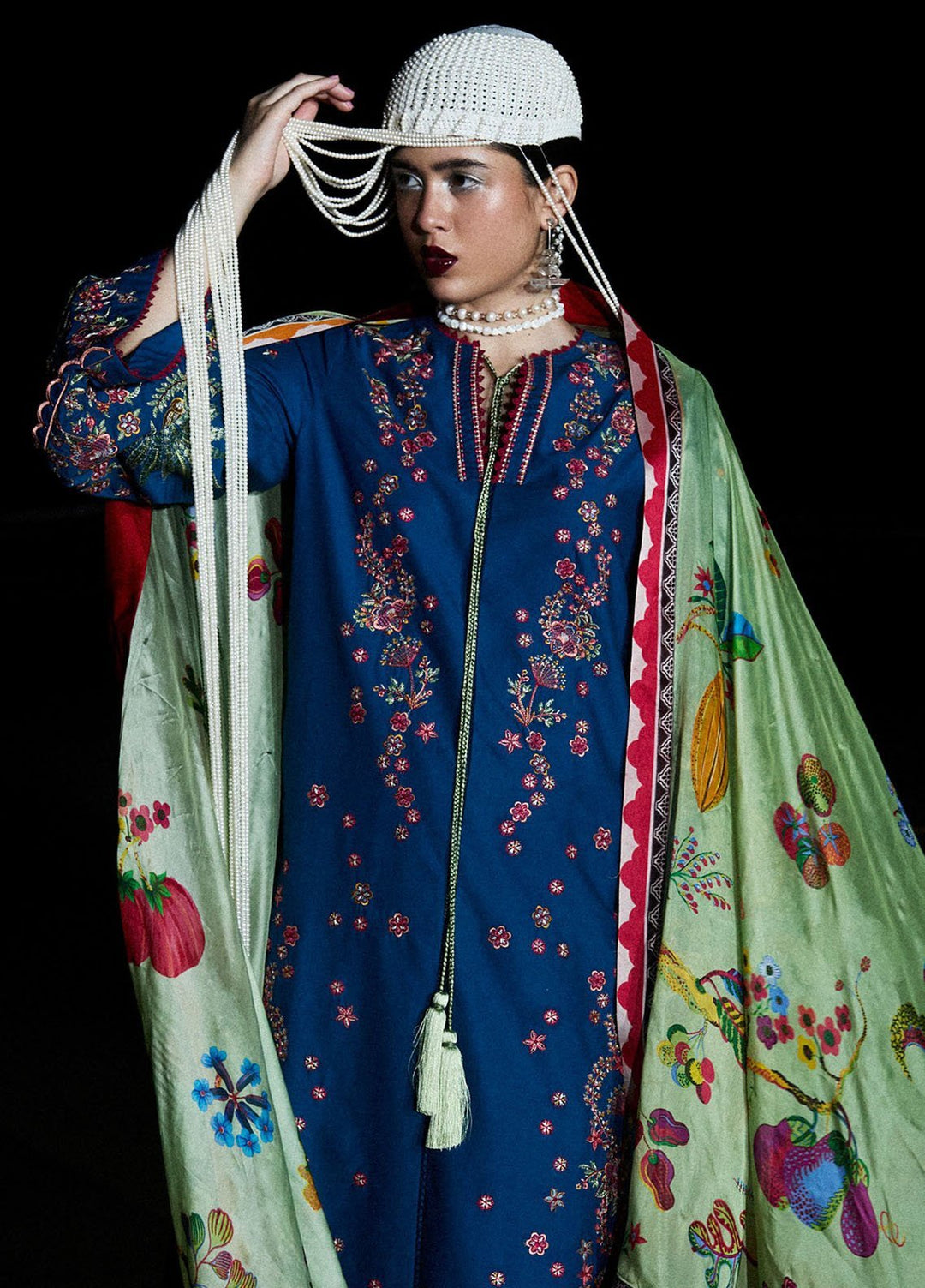 Jugnu by Hussain Rehar Embroidered Lawn Suits Unstitched 3 Piece HRR25JSS Darya - Summer Collection