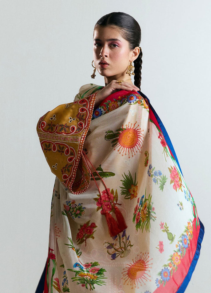 Jugnu by Hussain Rehar Embroidered Lawn Suits Unstitched 3 Piece HRR25JSS Tanim - Summer Collection