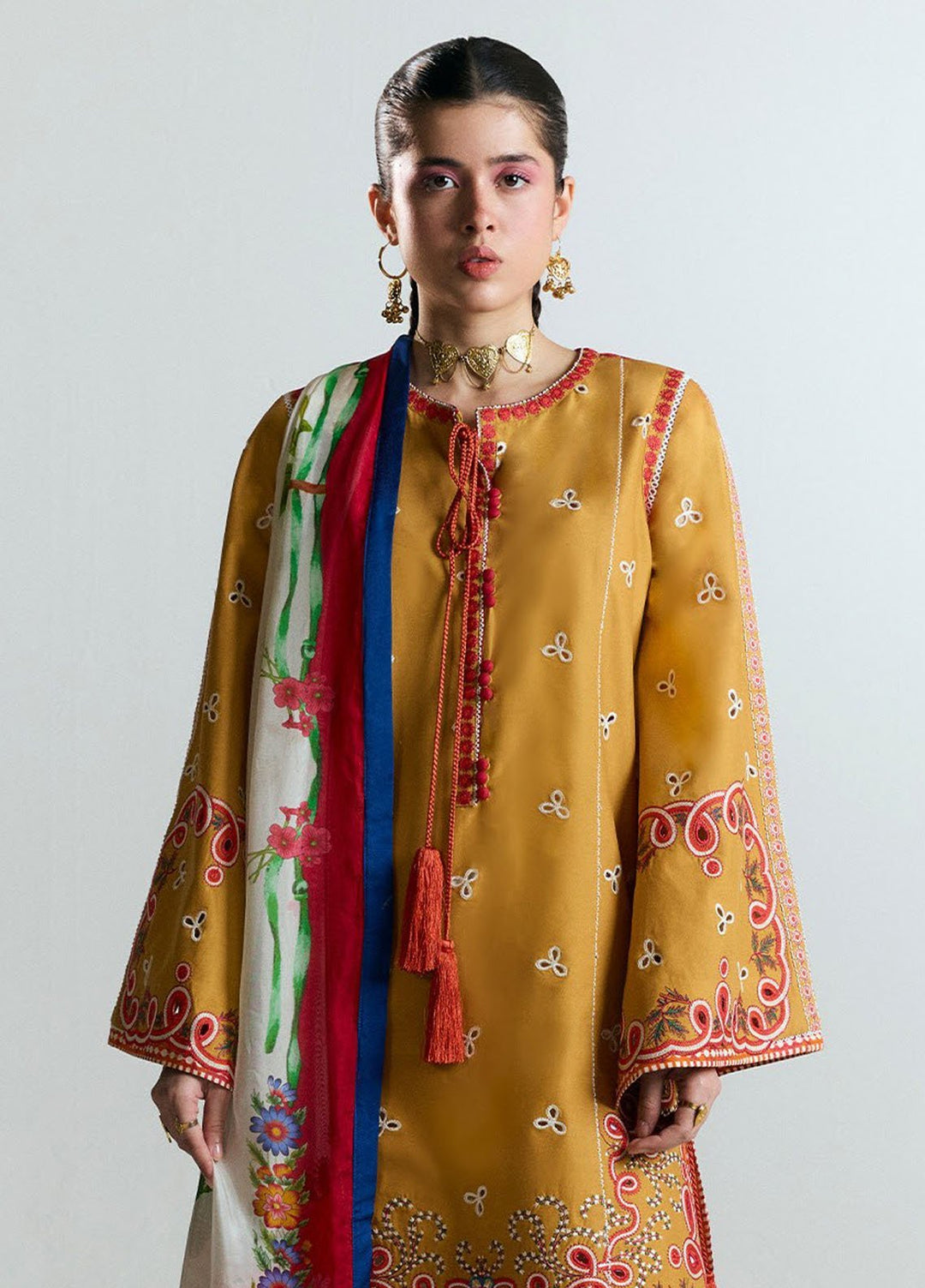 Jugnu by Hussain Rehar Embroidered Lawn Suits Unstitched 3 Piece HRR25JSS Tanim - Summer Collection