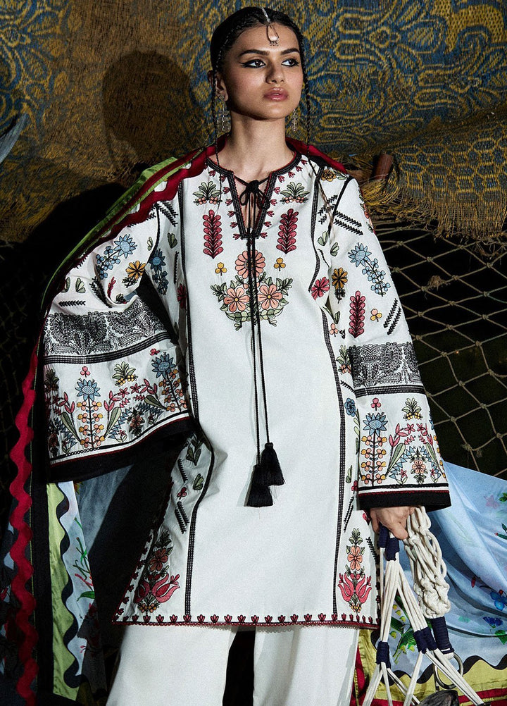 Jugnu by Hussain Rehar Embroidered Lawn Suits Unstitched 3 Piece HRR25JSS Tiya - Summer Collection