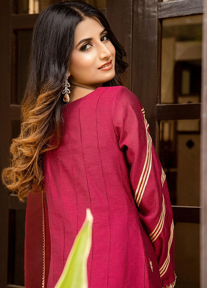 Kaara Luxury Pret  Khaadi Net 3 Piece Suit Dahlias