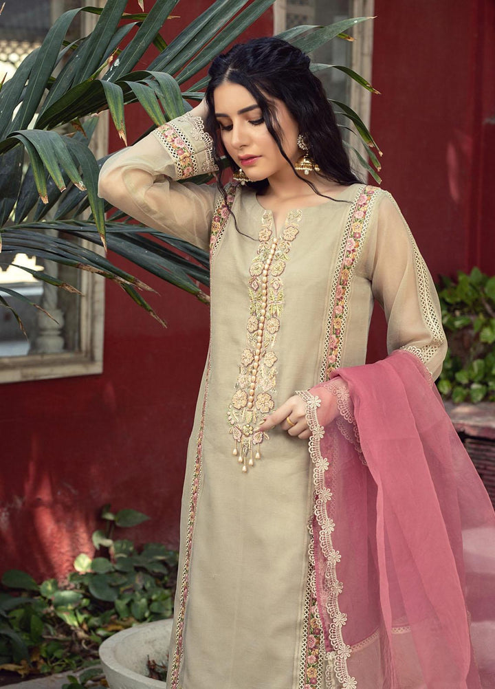 Kaara Luxury Pret  Khaadi Net 3 Piece Suit Meltem KR-2009