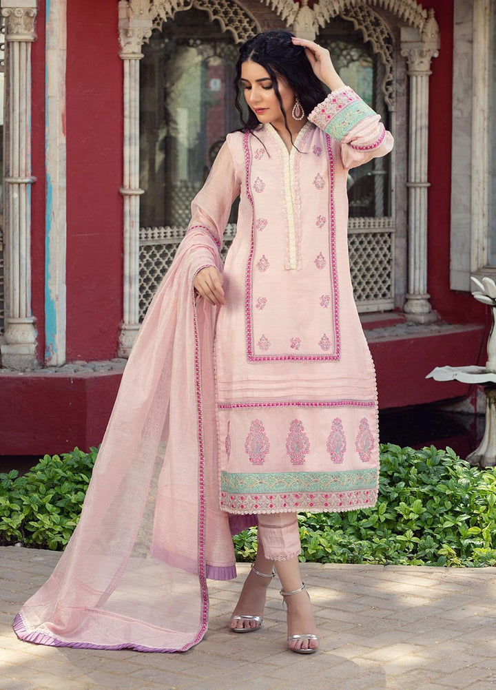 Kaara Luxury Pret Embroidered Khaadi 3 Piece Suit Ecrin Kr-659