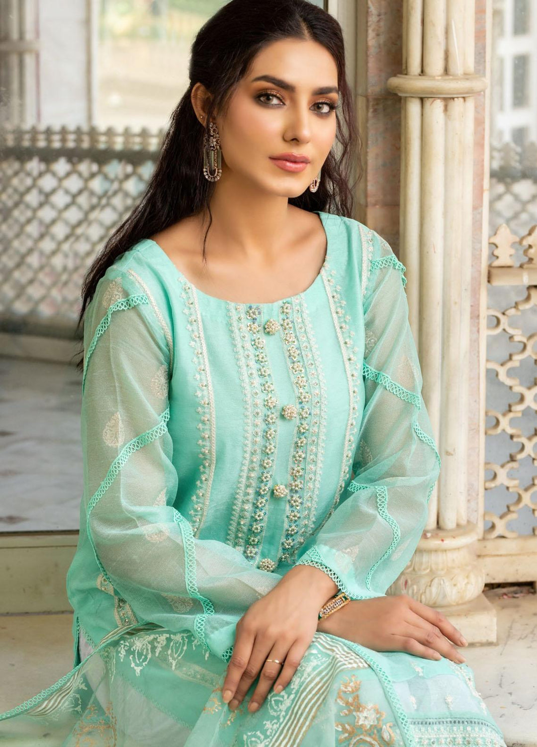 Kaara Luxury Pret  Khaadi Net 3 Piece Suit Emir Kr-662