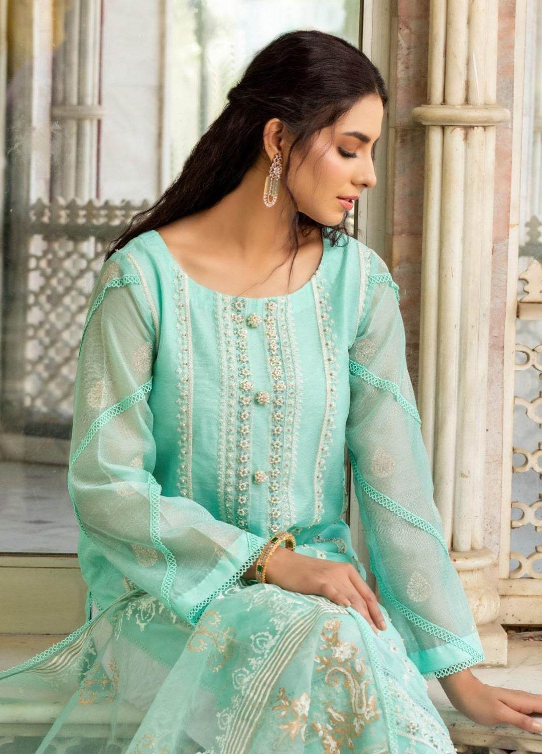 Kaara Luxury Pret  Khaadi Net 3 Piece Suit Emir Kr-662