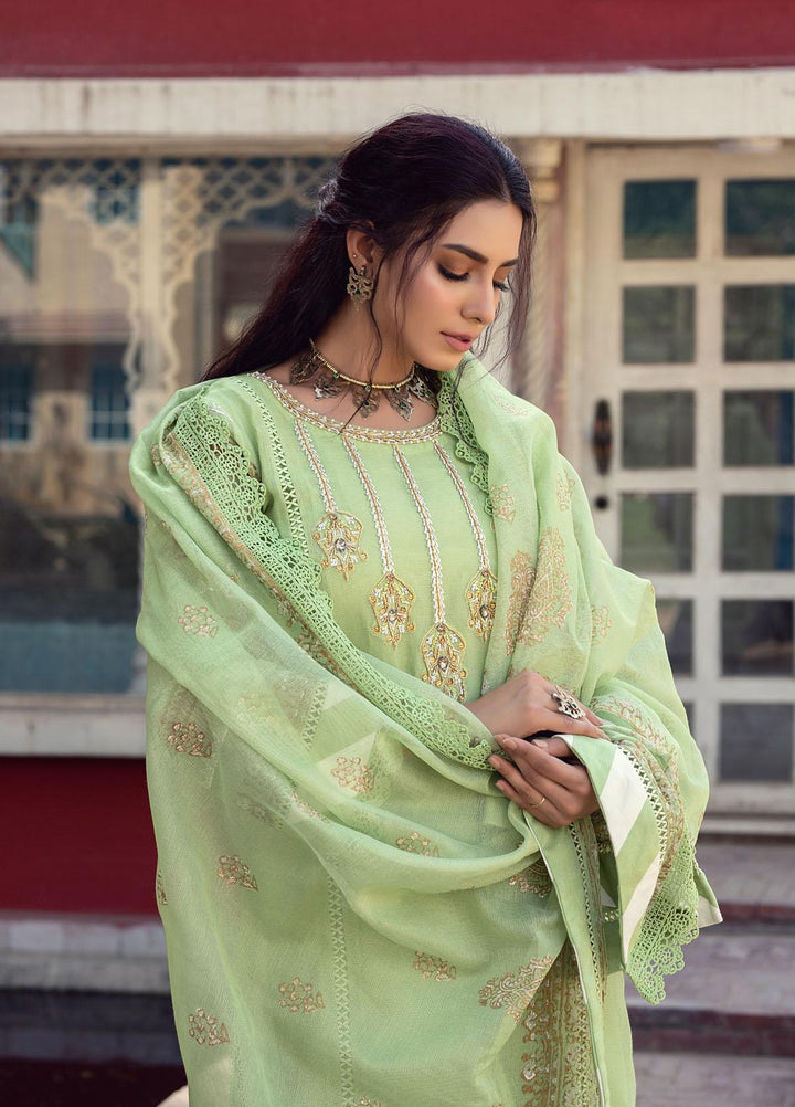 Kaara Luxury Pret  Khaadi Net 3 Piece Dress Mehtap KR664