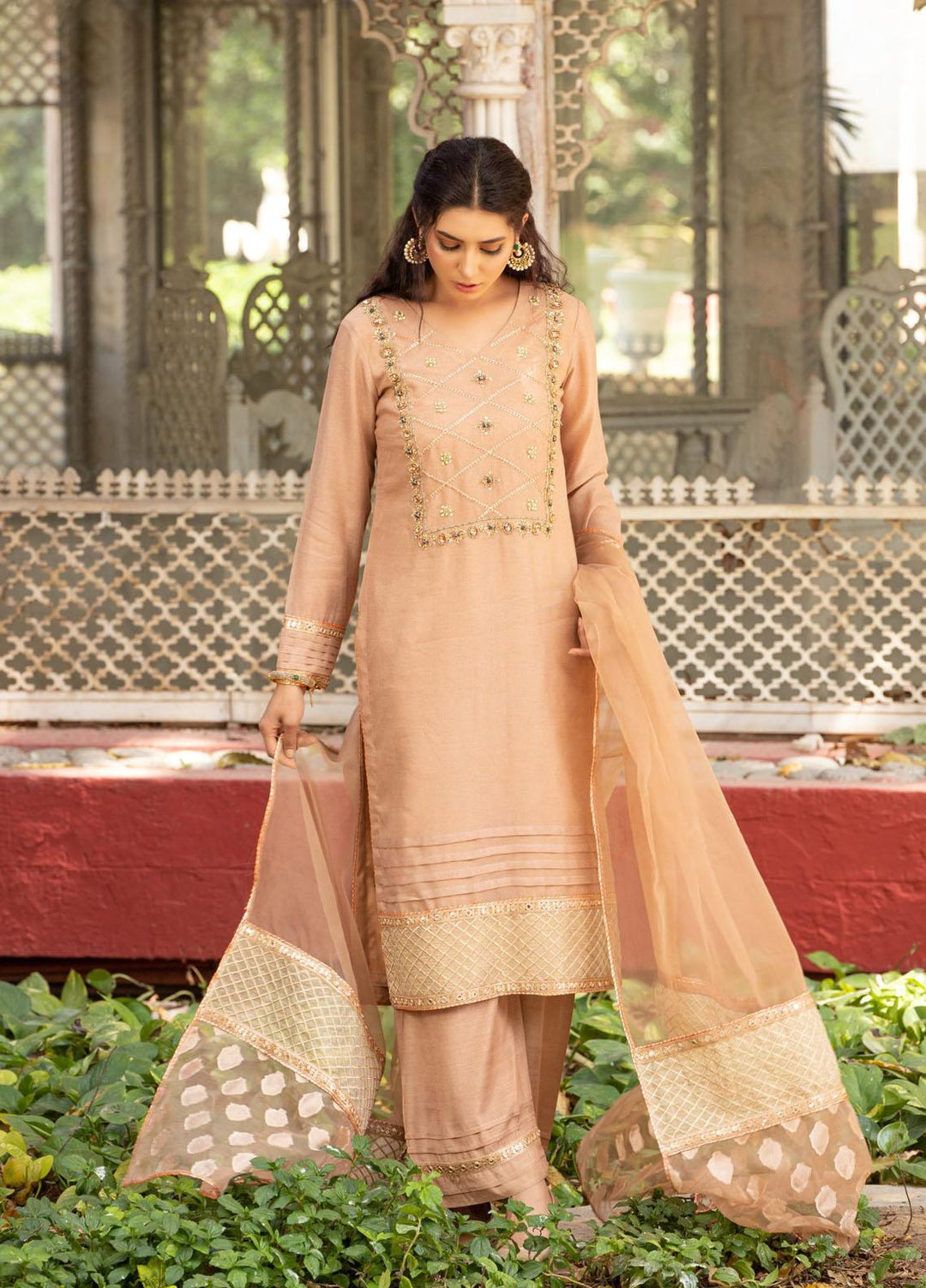 Kaara Luxury Pret  Khaadi Net 3 Piece Suit Ziynet Kr-2005