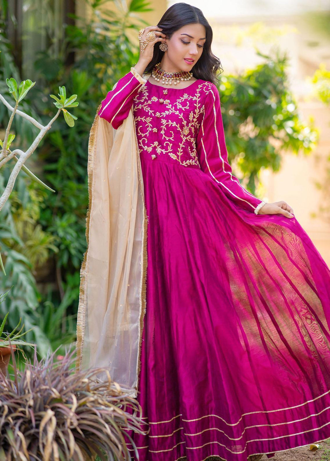 Kaara Pret Semi formal Khaadi 3 Piece Suit KR23S KR676 Majestic Dahlia