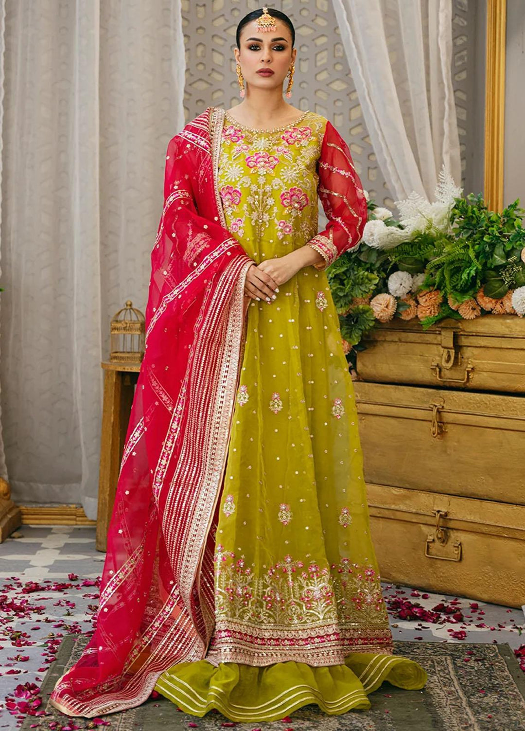 Kahani By Daud Abbas Embroidered Organza Suits Unstitched 2 Piece DA23K Ghazal - Luxury Collection