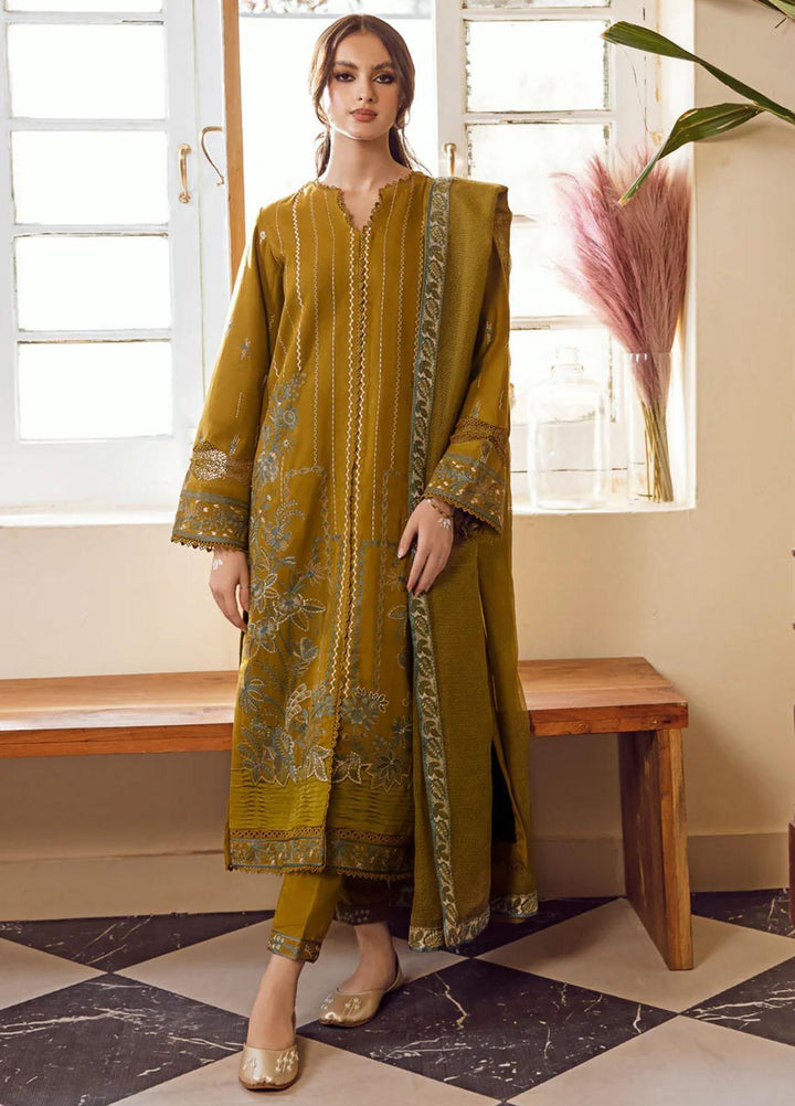 Kahani By Gisele Embroidered Khaddar Suits Unstitched 3 Piece GL23K Celine - Winter Collection
