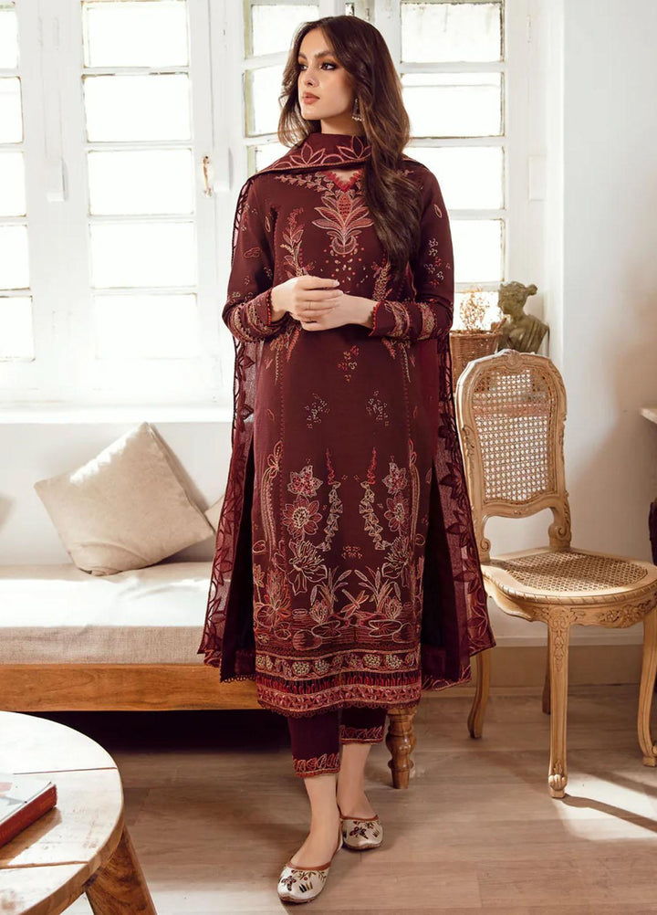 Kahani By Gisele Embroidered Khaddar Suits Unstitched 3 Piece GL23K Dusky Glow - Winter Collection