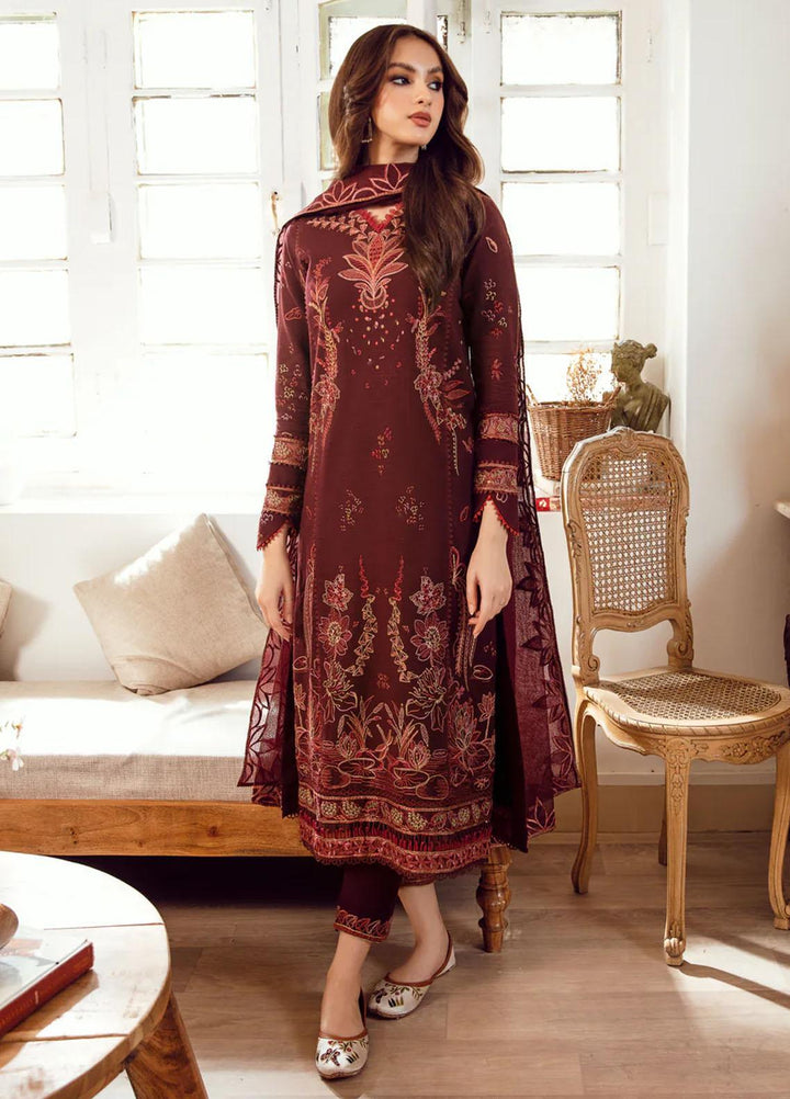 Kahani By Gisele Embroidered Khaddar Suits Unstitched 3 Piece GL23K Dusky Glow - Winter Collection