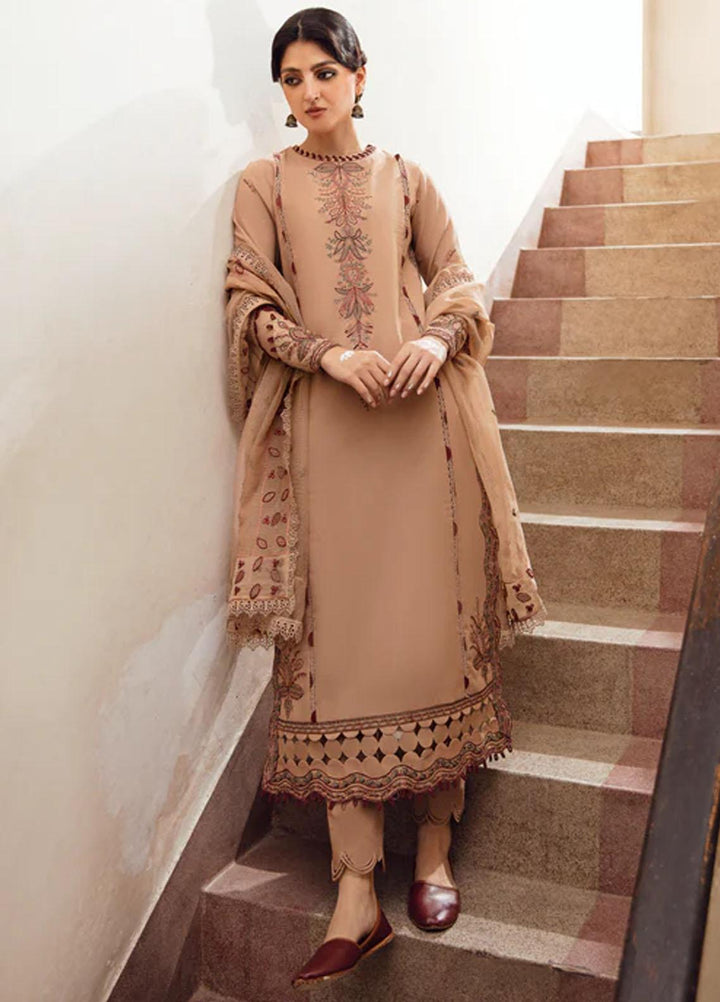 Kahani By Gisele Embroidered Khaddar Suits Unstitched 3 Piece GL23K Moon Stone - Winter Collection