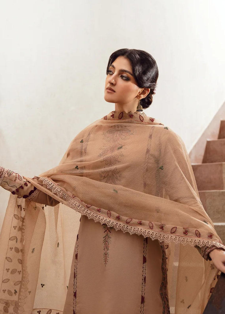 Kahani By Gisele Embroidered Khaddar Suits Unstitched 3 Piece GL23K Moon Stone - Winter Collection