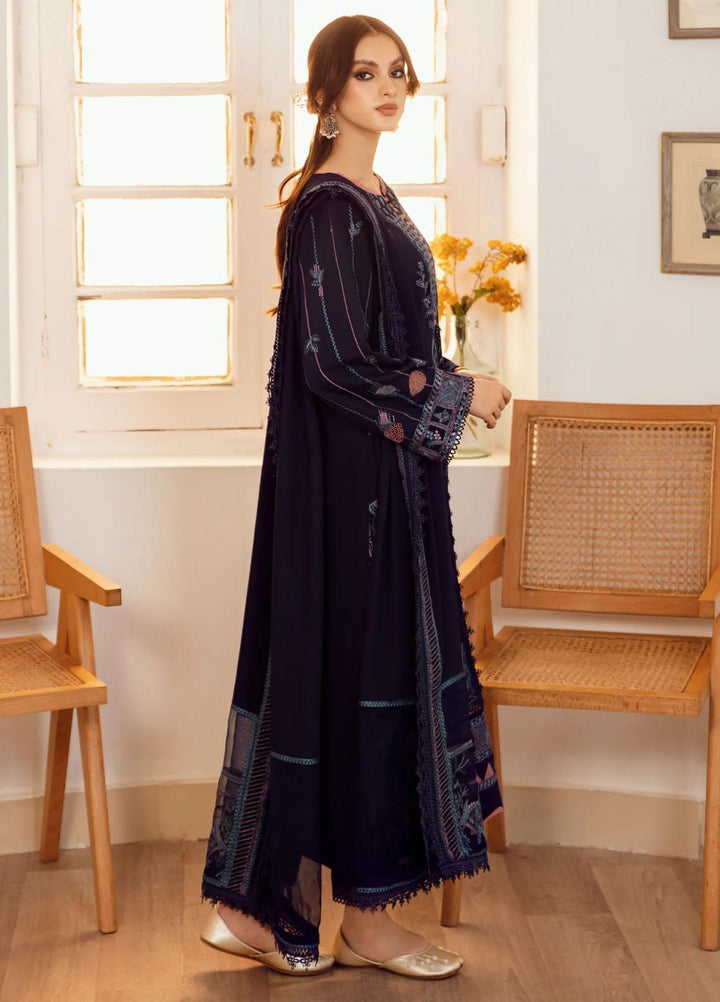 Kahani By Gisele Embroidered Khaddar Suits Unstitched 3 Piece GL23K Teal Voyage - Winter Collection