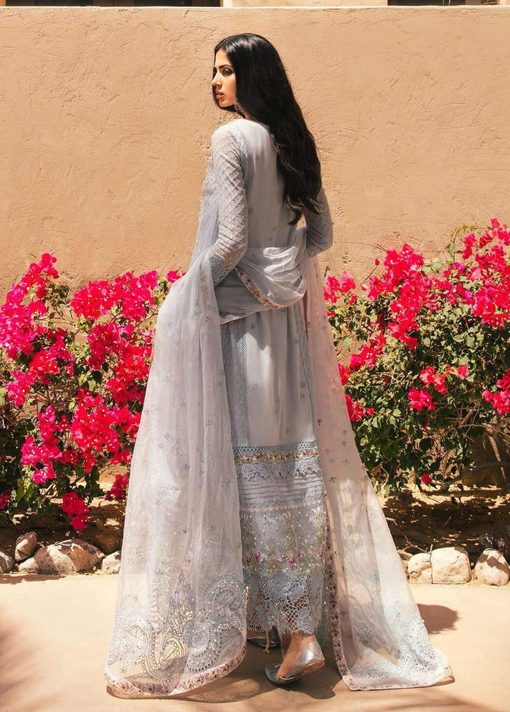 Kahani by Mushq Embroidered Cotton Net Suits Unstitched 3 Piece MQ22K MLF22 05 - Luxury Collection