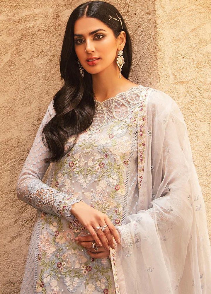 Kahani by Mushq Embroidered Cotton Net Suits Unstitched 3 Piece MQ22K MLF22 05 - Luxury Collection