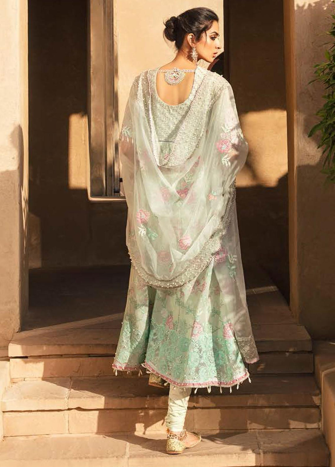 Kahani by Mushq Embroidered Cotton Net Suits Unstitched 3 Piece MQ22K MLF22 08 - Luxury Collection