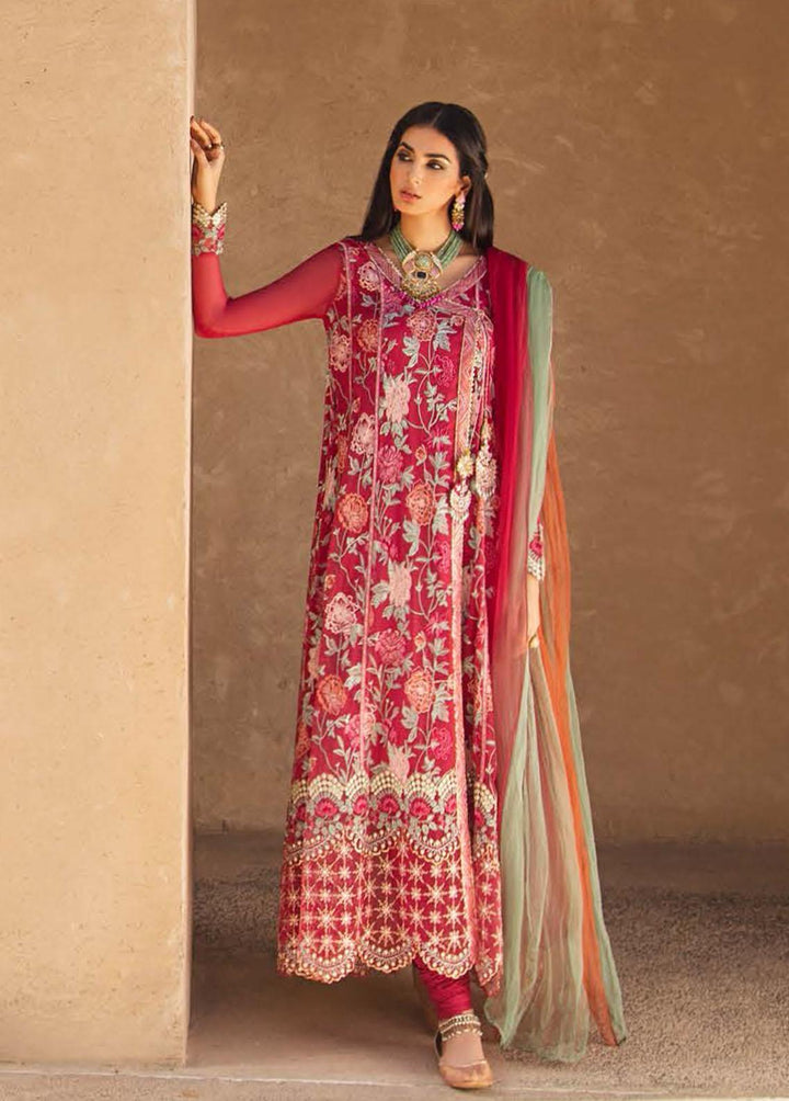 Kahani by Mushq Embroidered Cotton Net Suits Unstitched 3 Piece MQ22K MLF22 10 - Luxury Collection