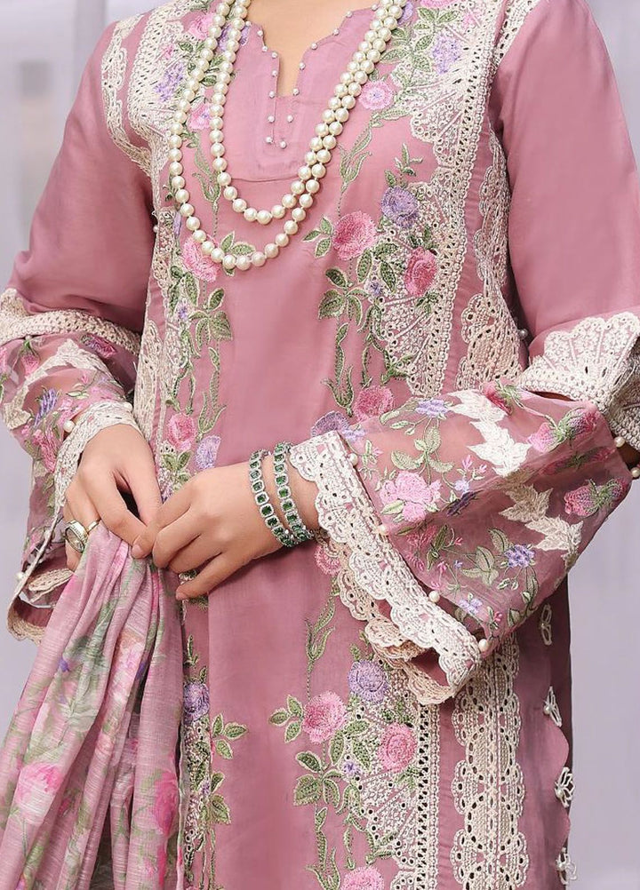 Kahf Embroidered Lawn Suit Unstitched 3 Piece KHF24FL KFL-03 Sassi - Luxury Summer Collection