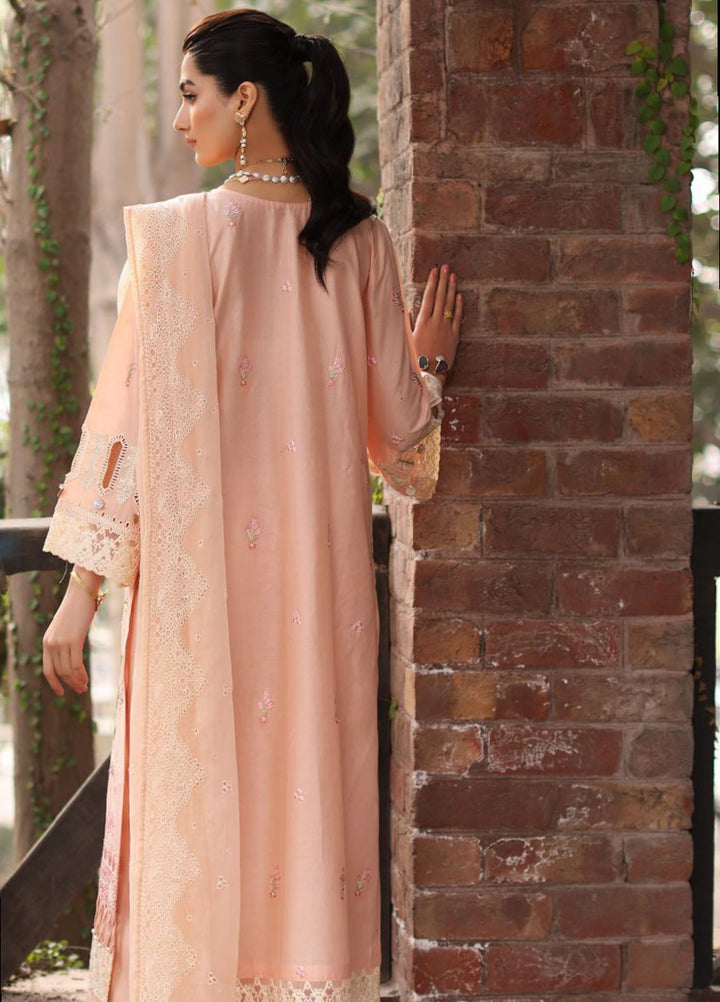 Kahf Embroidered Lawn Suit Unstitched 3 Piece KHF24FL KFL-11 Maahru - Luxury Summer Collection