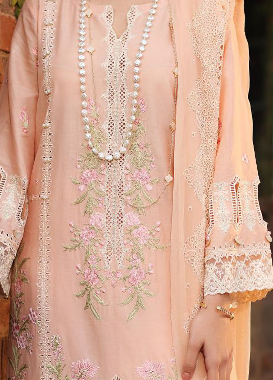 Kahf Embroidered Lawn Suit Unstitched 3 Piece KHF24FL KFL-11 Maahru - Luxury Summer Collection