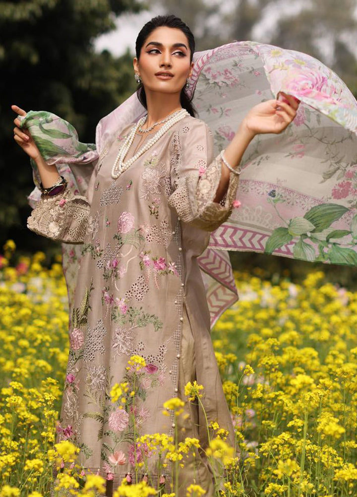 Kahf Embroidered Lawn Suit Unstitched 3 Piece KHF24FL KFL-12 Heer - Luxury Summer Collection