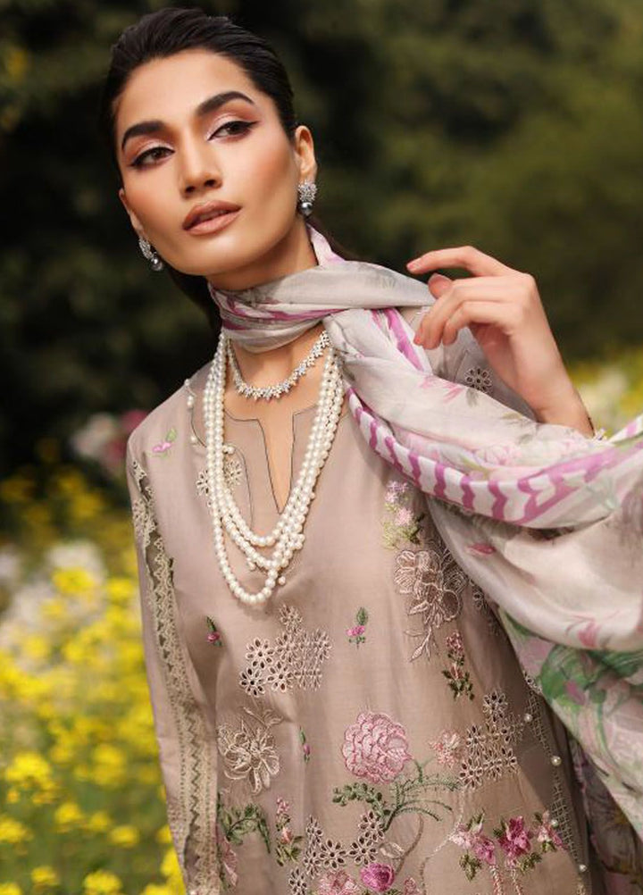 Kahf Embroidered Lawn Suit Unstitched 3 Piece KHF24FL KFL-12 Heer - Luxury Summer Collection