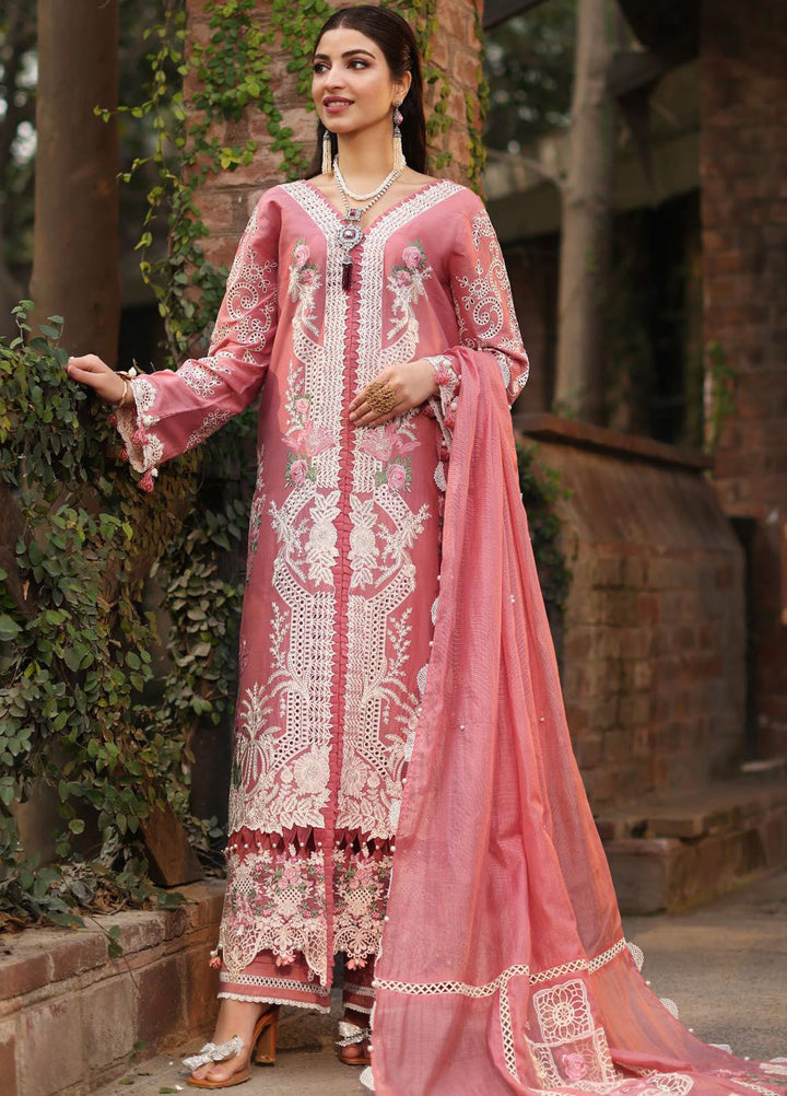 Kahf Embroidered Lawn Suit Unstitched 3 Piece KHF24FL KFL-13 Zeb - Luxury Summer Collection