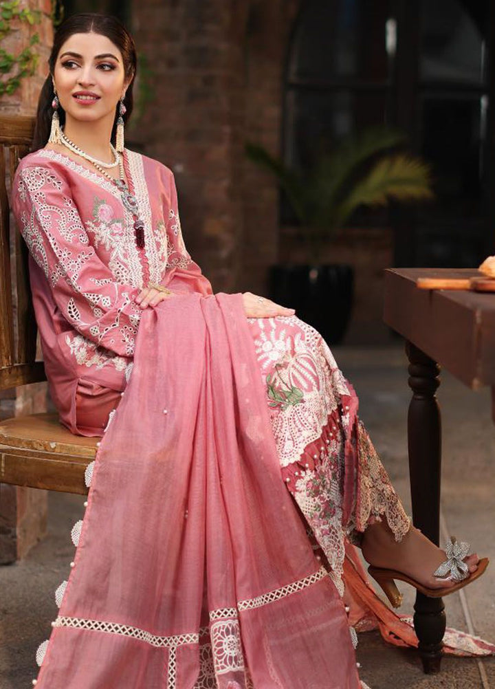 Kahf Embroidered Lawn Suit Unstitched 3 Piece KHF24FL KFL-13 Zeb - Luxury Summer Collection