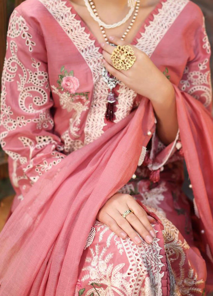 Kahf Embroidered Lawn Suit Unstitched 3 Piece KHF24FL KFL-13 Zeb - Luxury Summer Collection