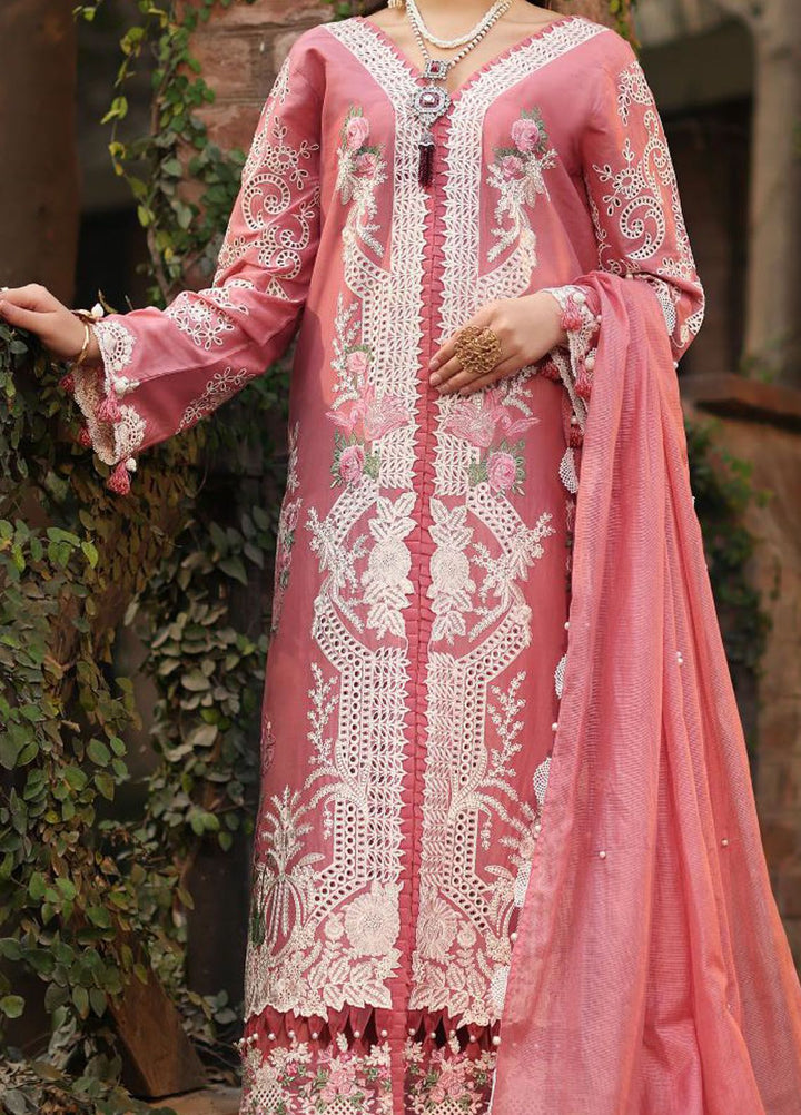 Kahf Embroidered Lawn Suit Unstitched 3 Piece KHF24FL KFL-13 Zeb - Luxury Summer Collection