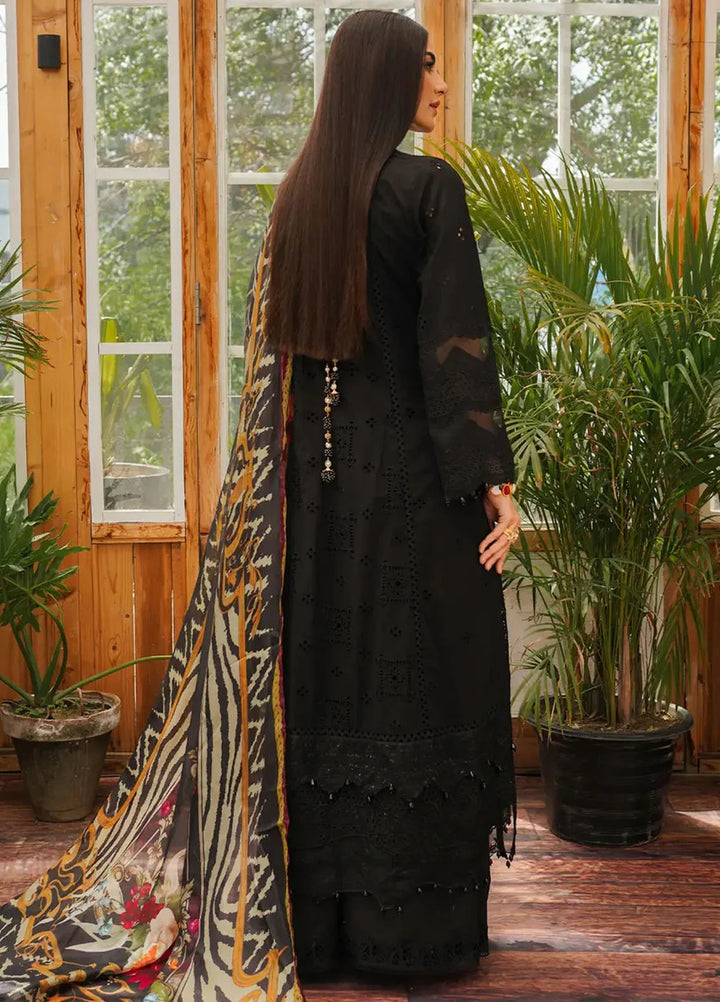 Kahf Embroidered Lawn Suit Unstitched 3 Piece KHF24L KLE-6 - Luxury Collection