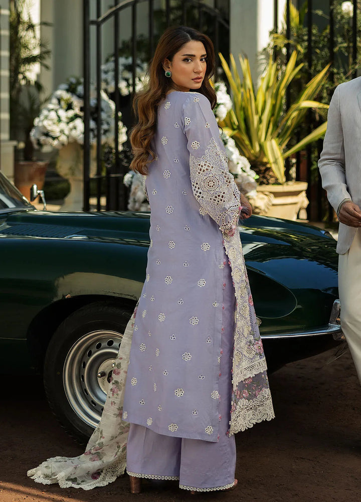 Kahf Embroidered Lawn Suits Unstitched 3 Piece KHF25L KLR-01 Maeve - Summer Collection