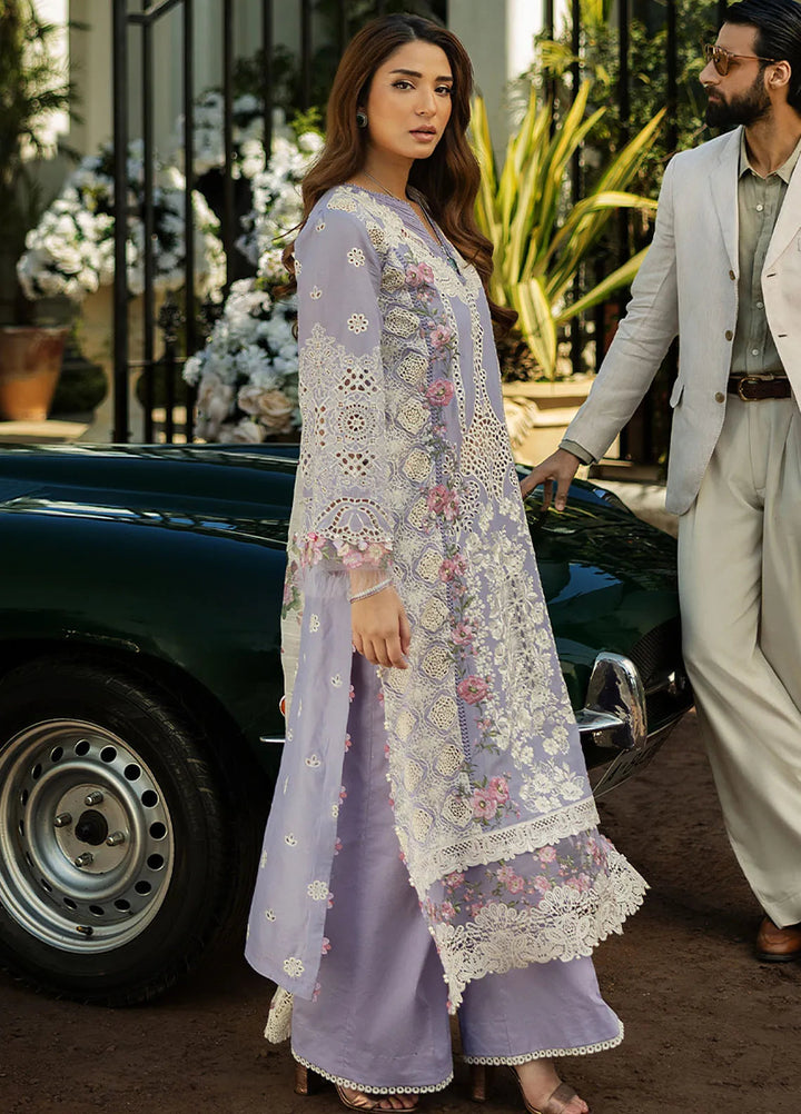 Kahf Embroidered Lawn Suits Unstitched 3 Piece KHF25L KLR-01 Maeve - Summer Collection