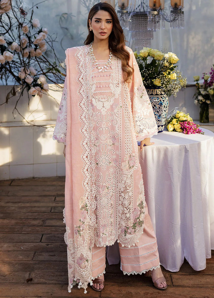 Kahf Embroidered Lawn Suits Unstitched 3 Piece KHF25L KLR-02A Olivia - Summer Collection