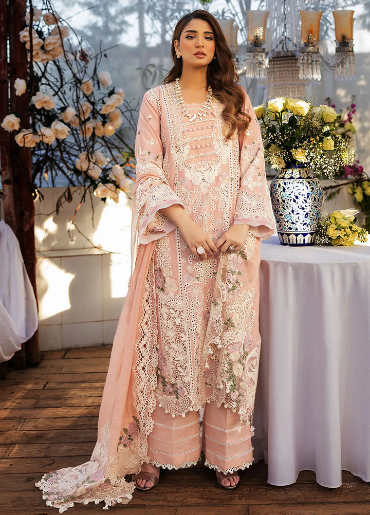 Kahf Embroidered Lawn Suits Unstitched 3 Piece KHF25L KLR-02A Olivia - Summer Collection
