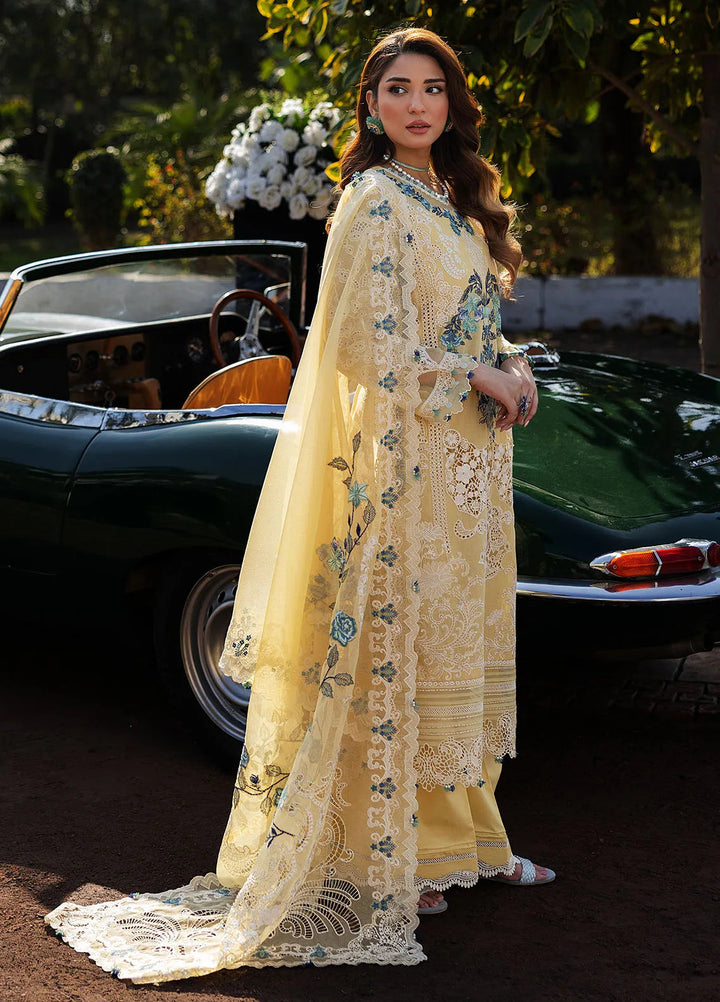 Kahf Embroidered Lawn Suits Unstitched 3 Piece KHF25L KLR-03 Sasha - Summer Collection
