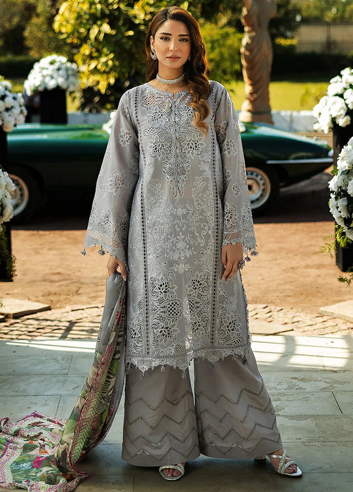 Kahf Embroidered Lawn Suits Unstitched 3 Piece KHF25L KLR-04 Lilia - Summer Collection