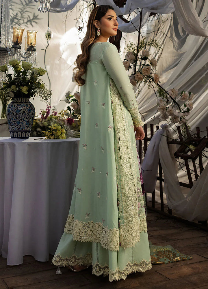 Kahf Embroidered Lawn Suits Unstitched 3 Piece KHF25L KLR-05 Nora - Summer Collection